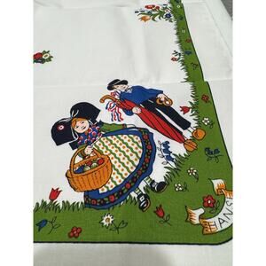 Beauville Tea Towel and Pair Napkins Set France Hansi Alsace Bastille Day